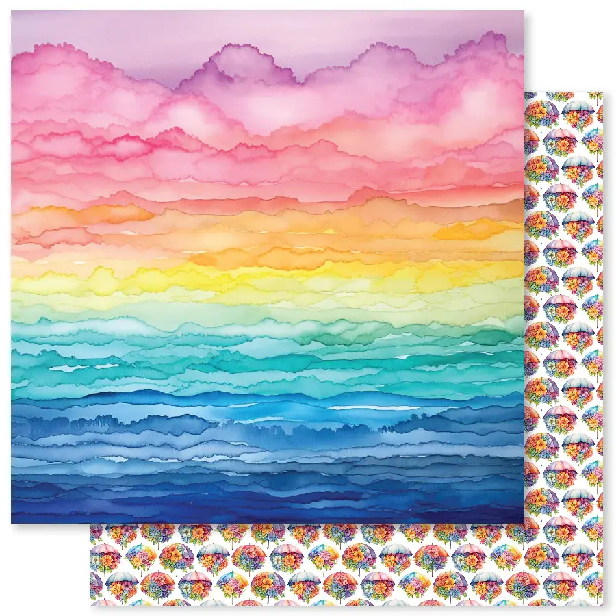 Rainbow Garden Basics B 12X12 Paper (12Pc Bulk Pack) 31515 1