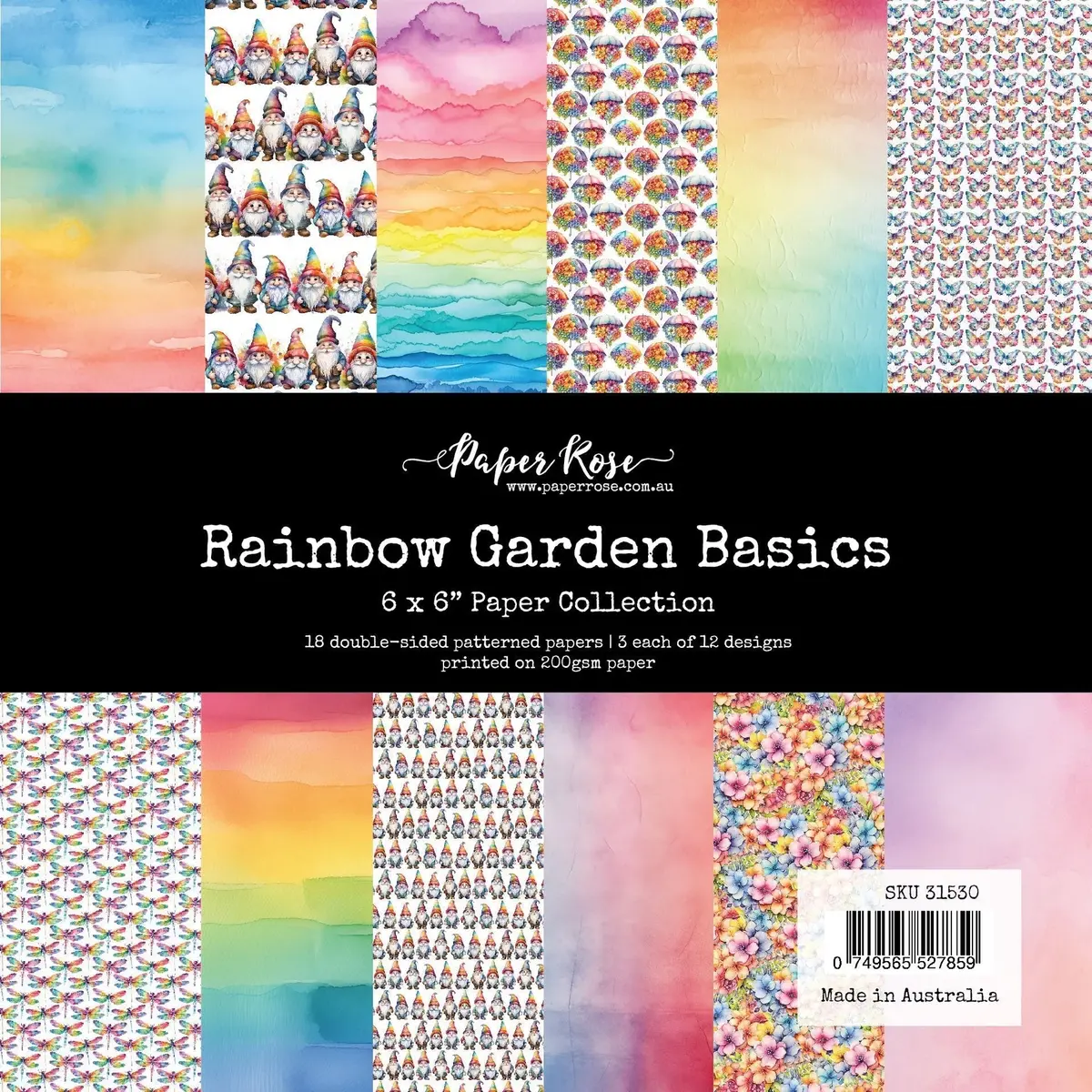 Rainbow Garden Basics 6X6 Paper Collection 31530 1