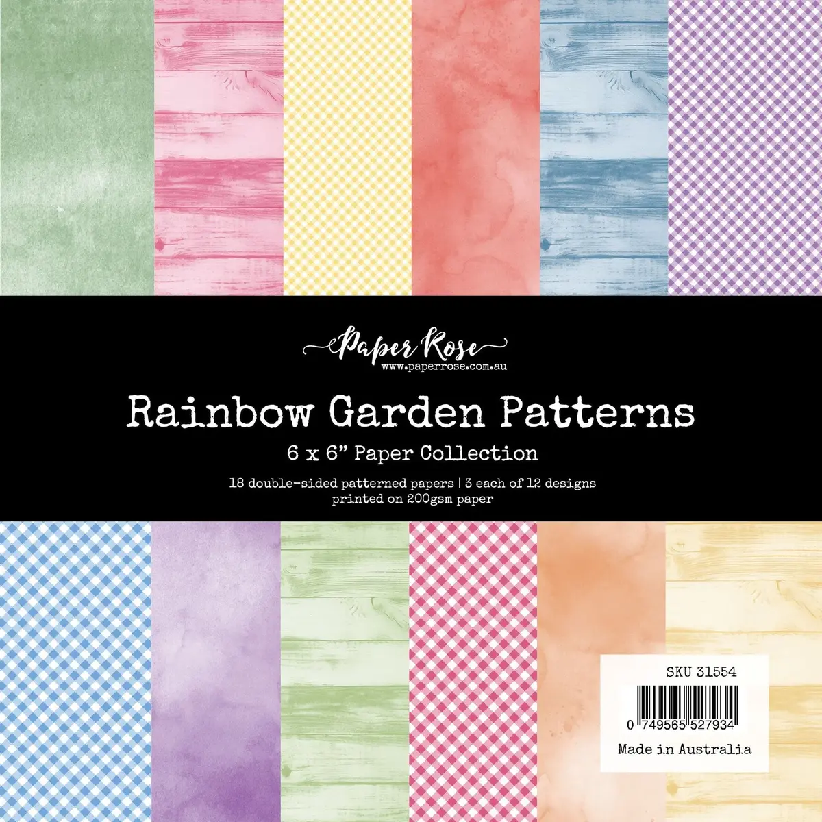 Rainbow Garden Patterns 6X6 Paper Collection 31554 1