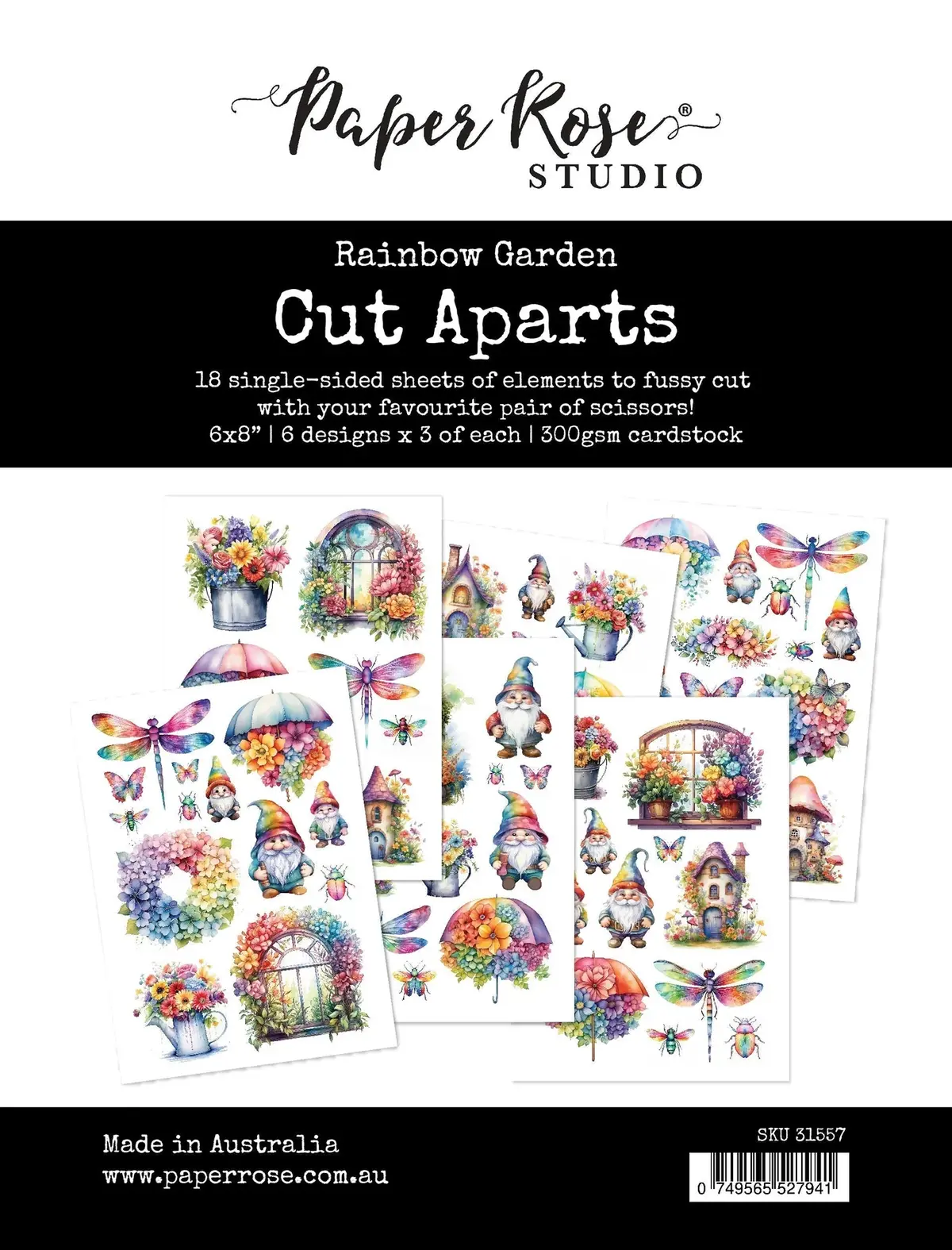 Rainbow Garden Cut Aparts Paper Pack 31557 1