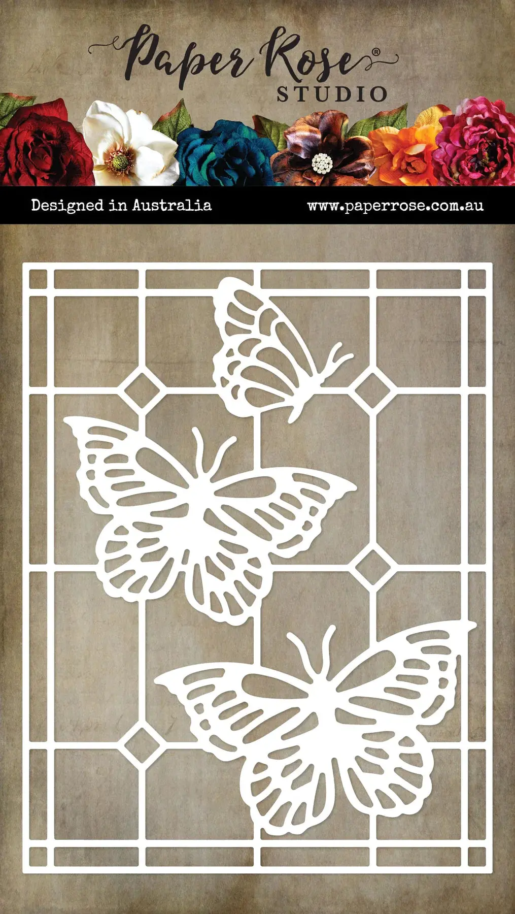 Alora Butterfly Stained Glass Coverplate Metal Die 31617 1