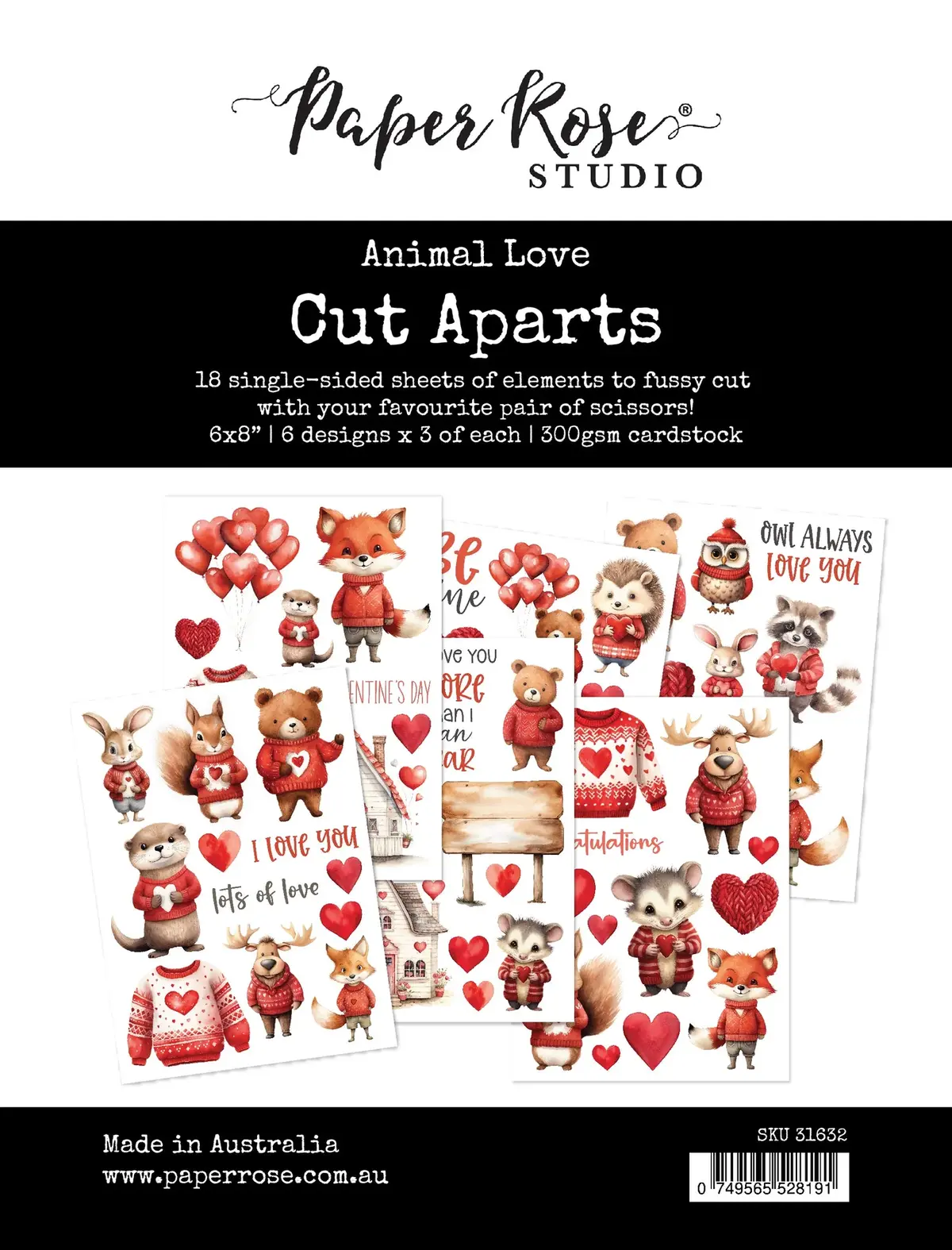 Animal Love Cut Aparts Paper Pack 31632 1