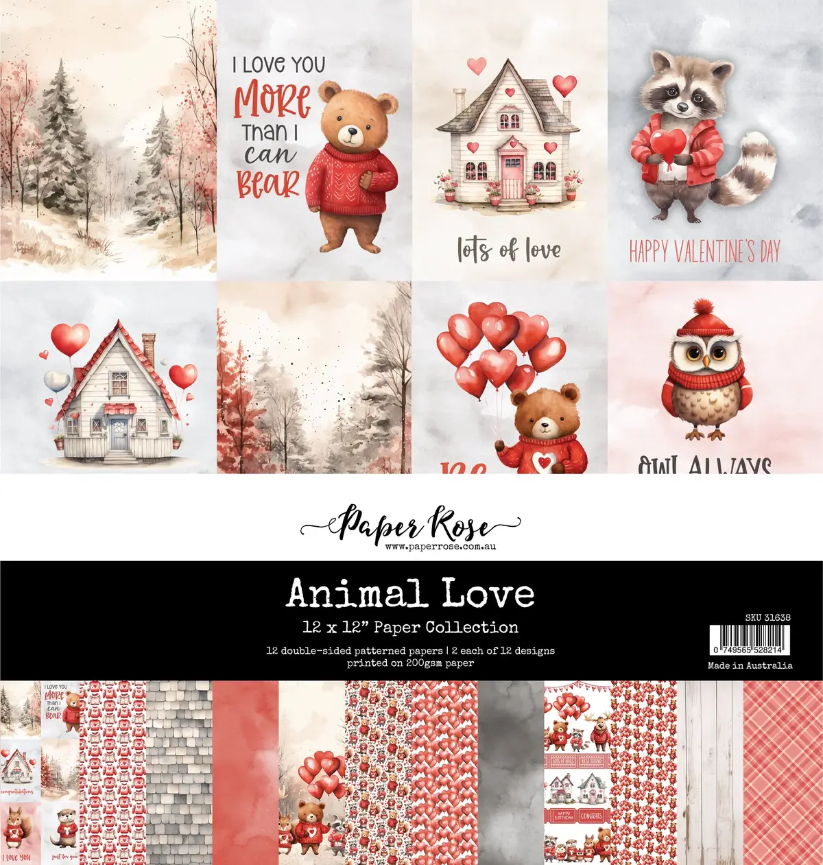 Animal Love 12X12 Paper Collection 31638 1