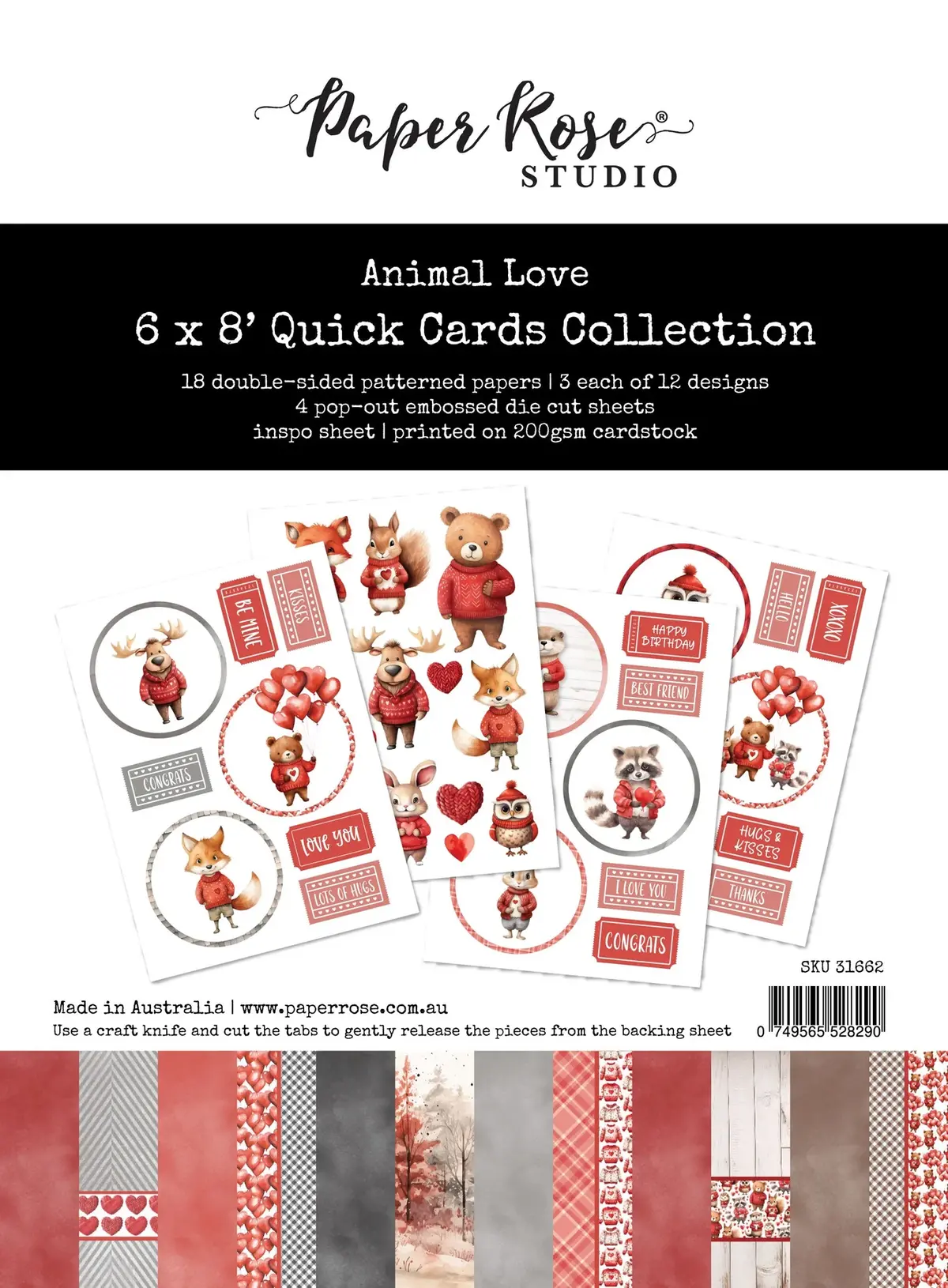 Animal Love 6X8" Quick Cards Collection 31662 1