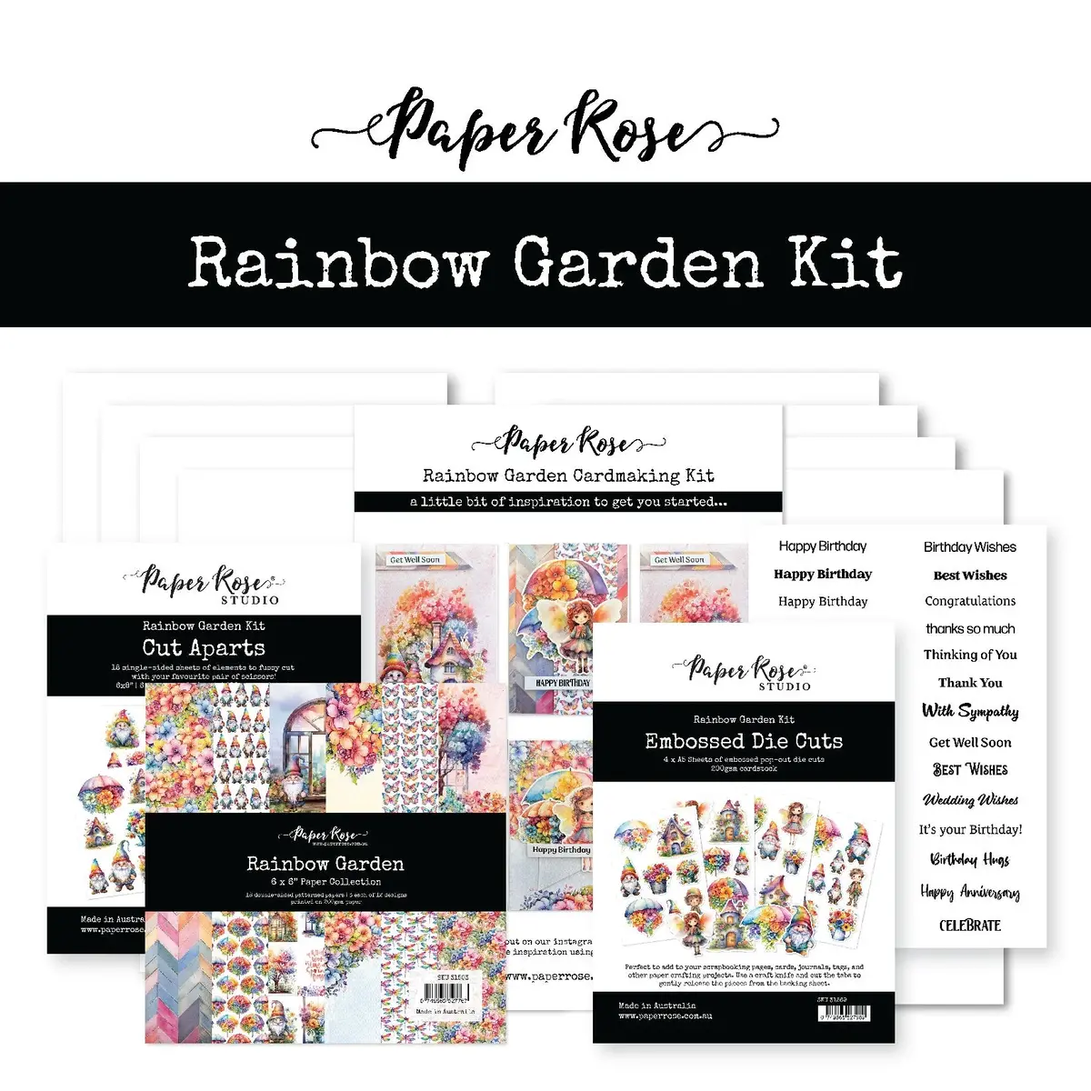 Rainbow Garden Cardmaking Kit 31695 1