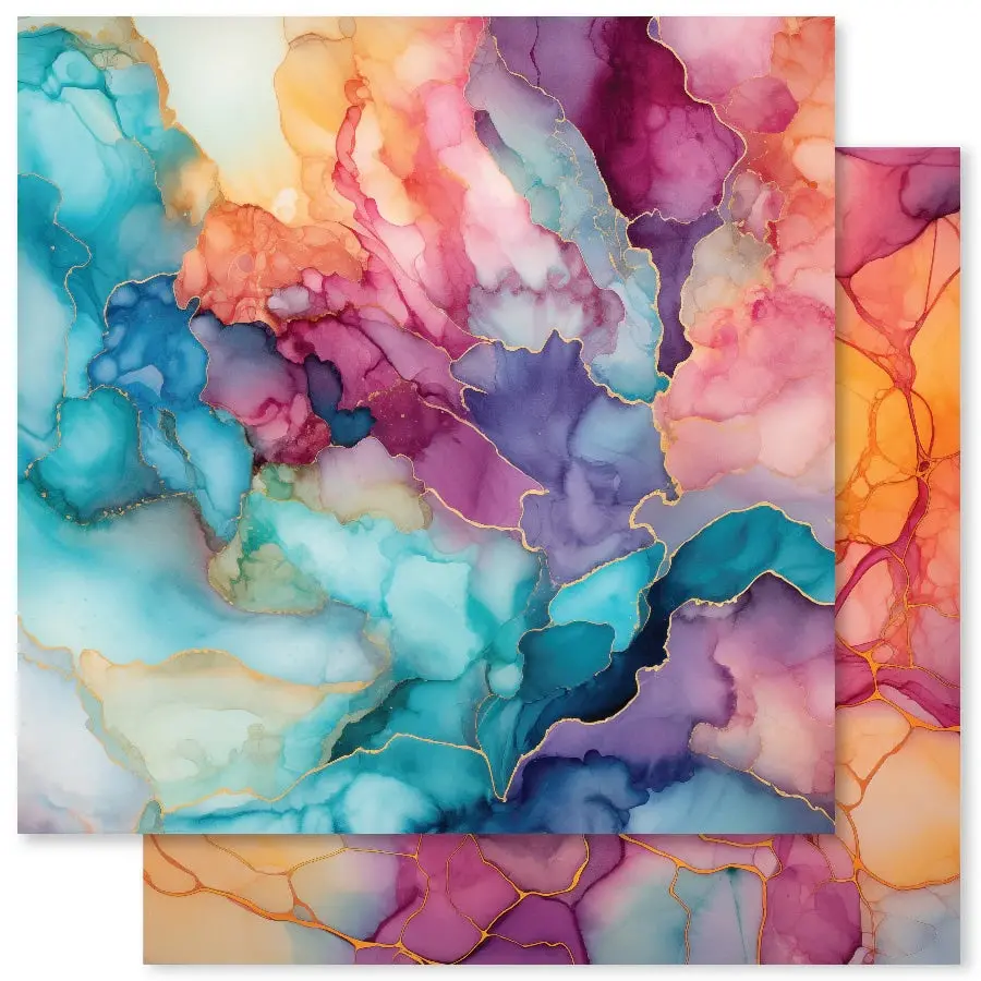 Inky Colour B 12X12 Paper (12Pc Bulk Pack) 31881 1