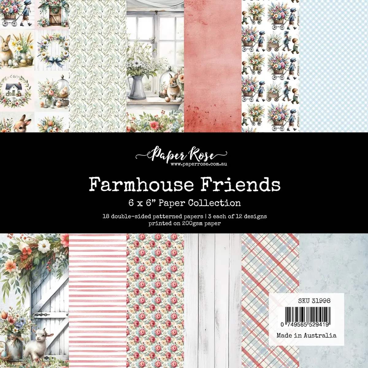 Farmhouse Friends 6X6 Paper Collection 31998 1