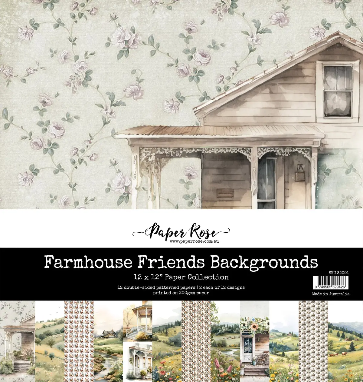 Farmhouse Friends Backgrounds 12X12 Paper Collection 32001 1