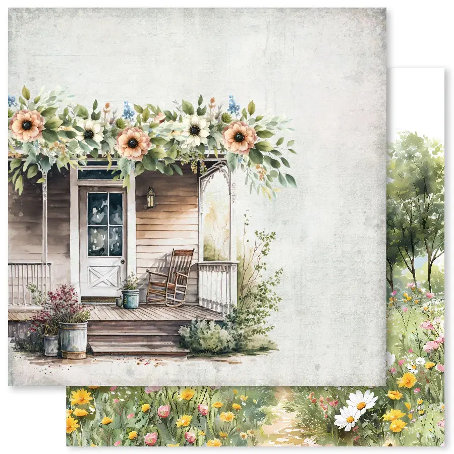 Farmhouse Friends Backgrounds E 12X12 Paper (12Pc Bulk Pack) 32016 1