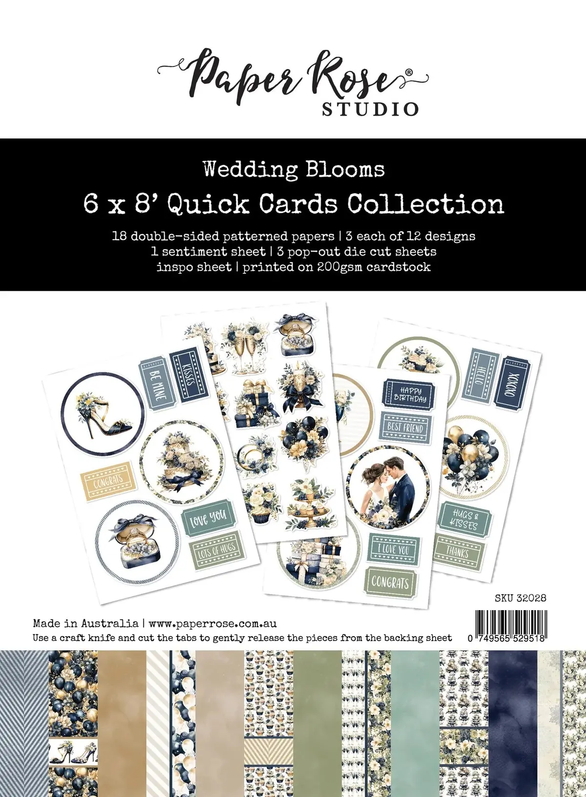Wedding Blooms 1.0 6X8" Quick Cards Collection 32028 1