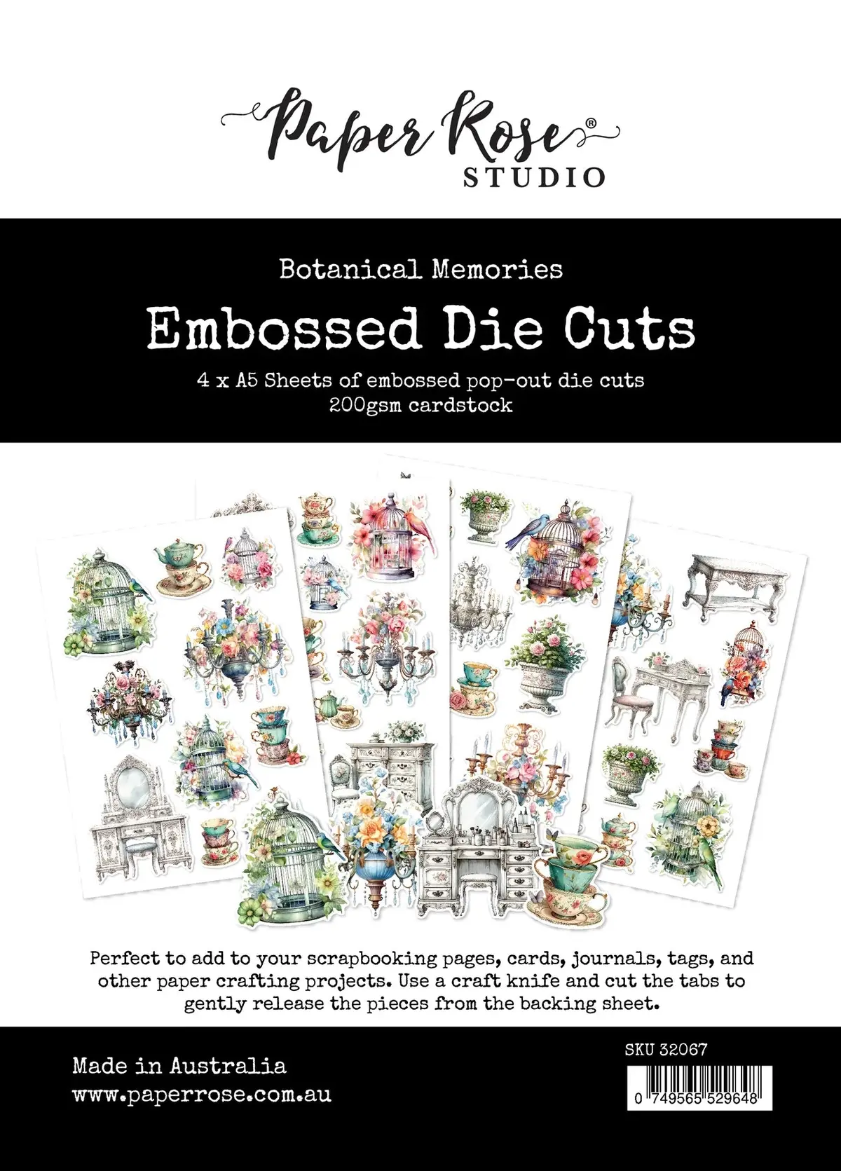 Botancial Memories Embossed Die Cuts 32067 1