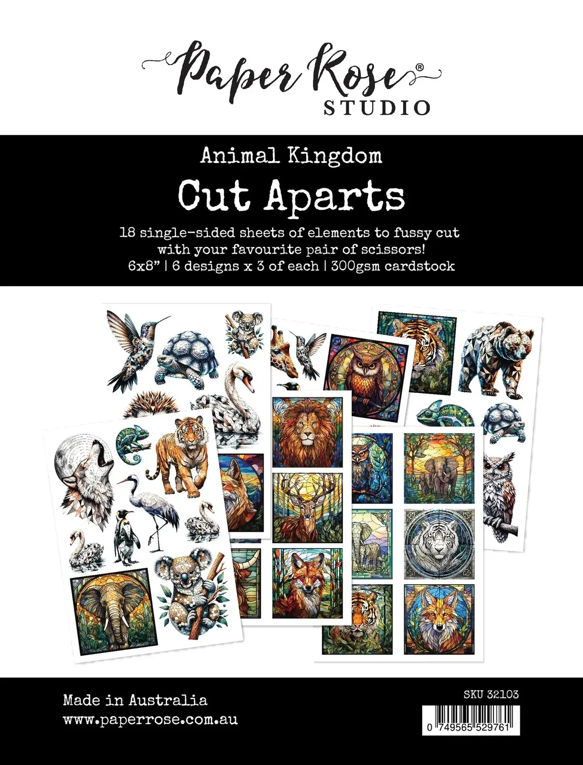 Animal Kingdom Cut Aparts Paper Pack 32103 1