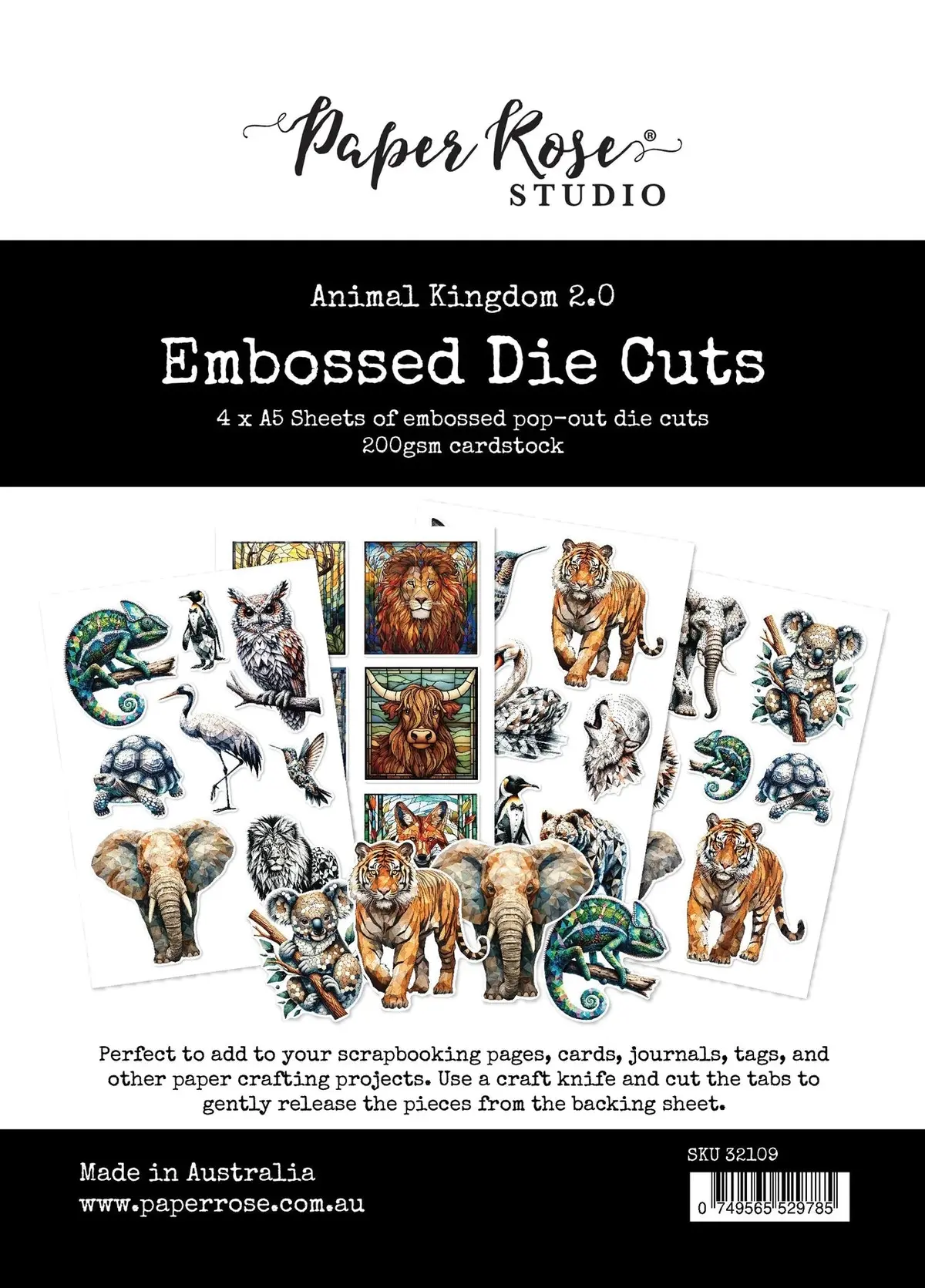 Animal Kingdom 2.0 Embossed Die Cuts 32109 1