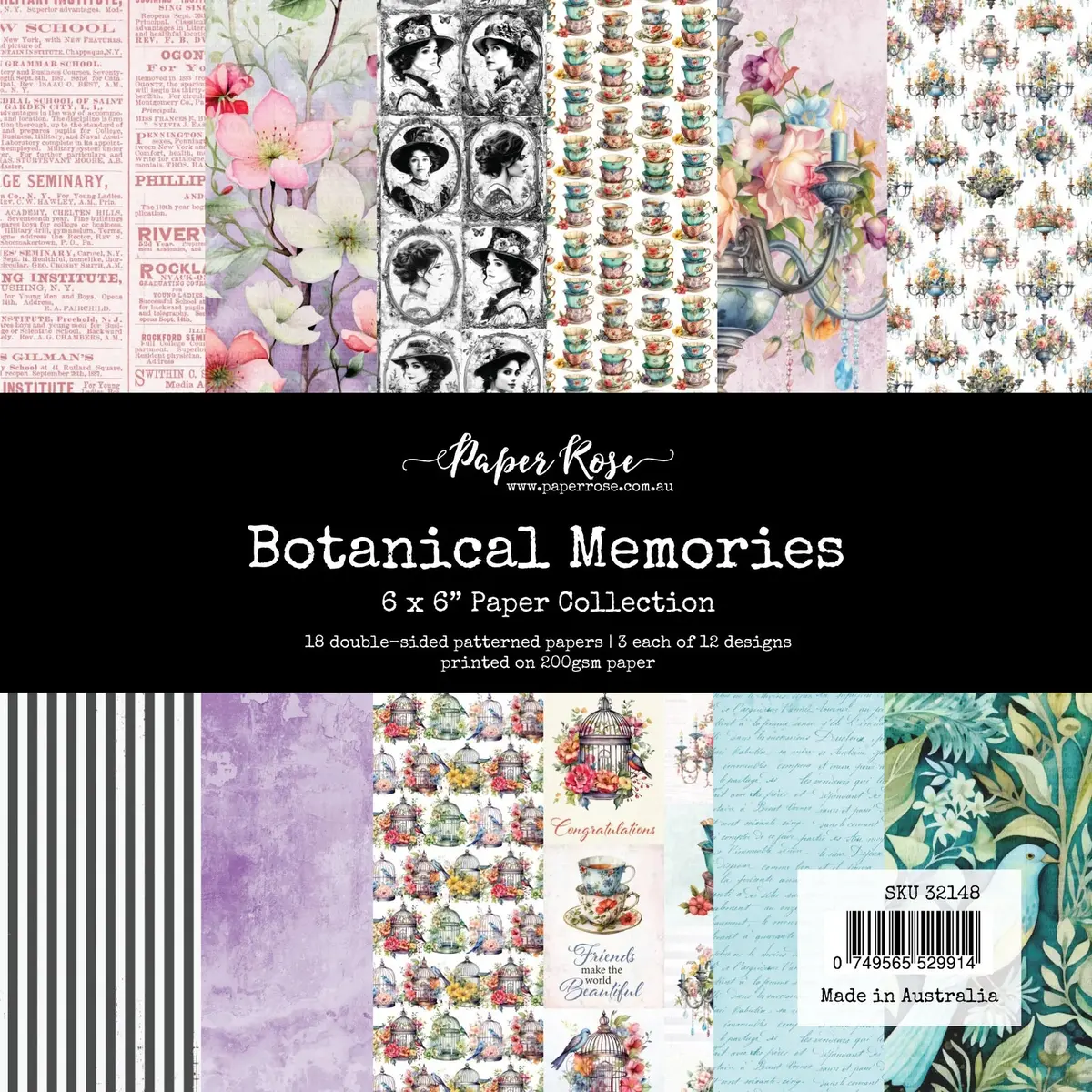 Botanical Memories 6X6 Paper Collection 32148 1