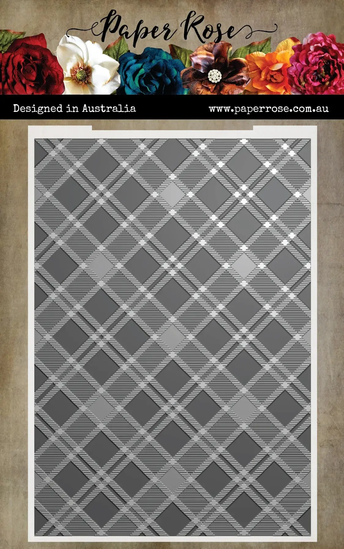 Ben's Plaid 3D Embossing Folder 32157 1