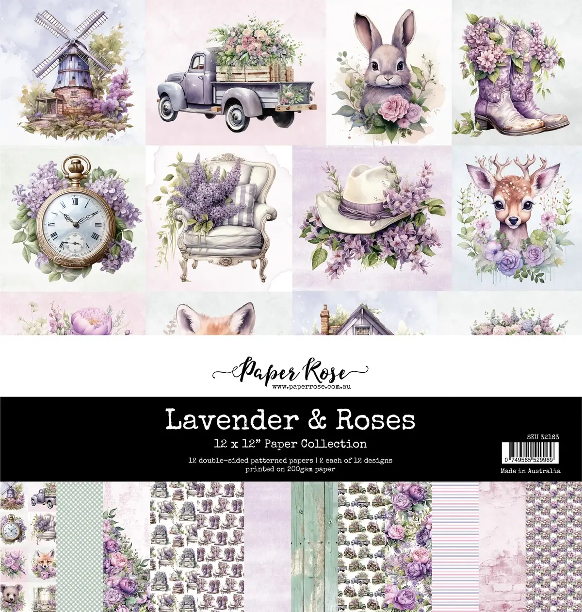 Lavender & Roses 12X12 Paper Collection 32163 1