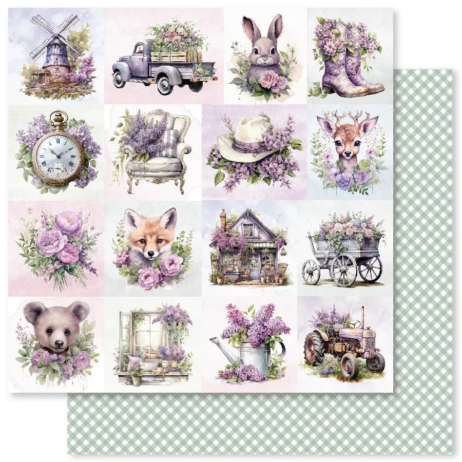 Lavender & Roses A 12X12 Paper (12Pc Bulk Pack) 32166 1