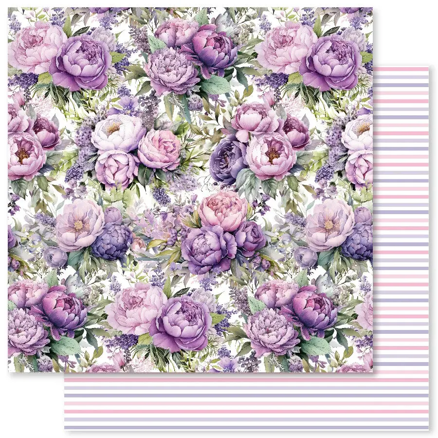Lavender & Roses E 12X12 Paper (12Pc Bulk Pack) 32178 1