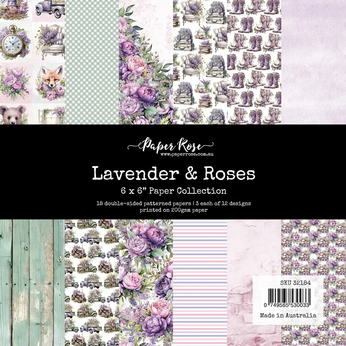 Lavender & Roses 6X6 Paper Collection 32184 1