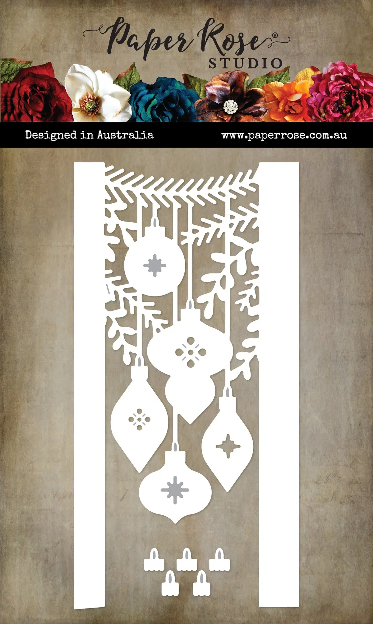 Hanging Christmas Ornaments Border Die 32448 1