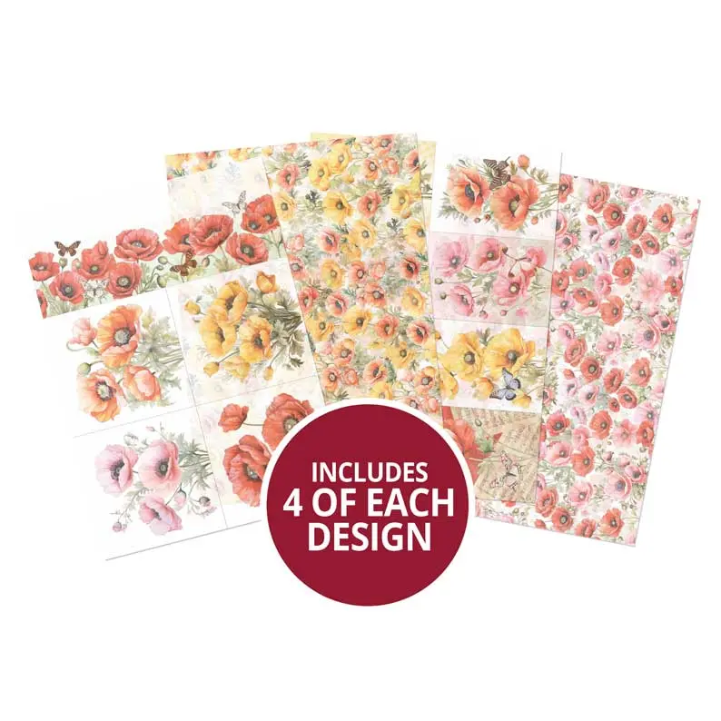 Pretty Poppies Printed Parchment 1