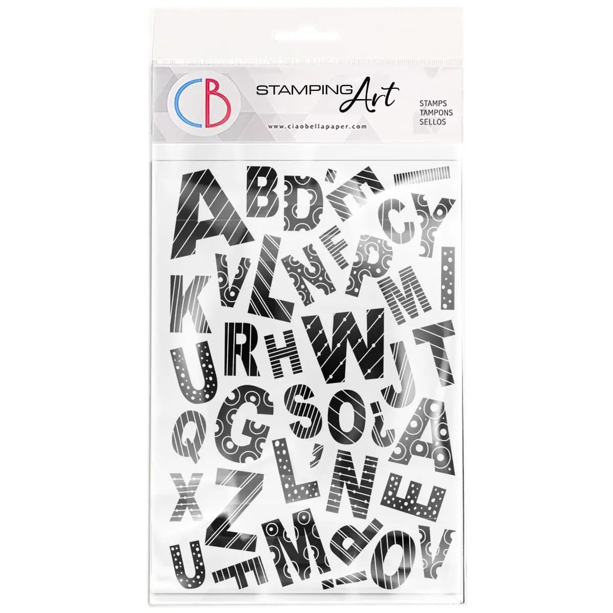 Ciao Bella Clear Stamp Set 4"X6" Baby Alphabet 1