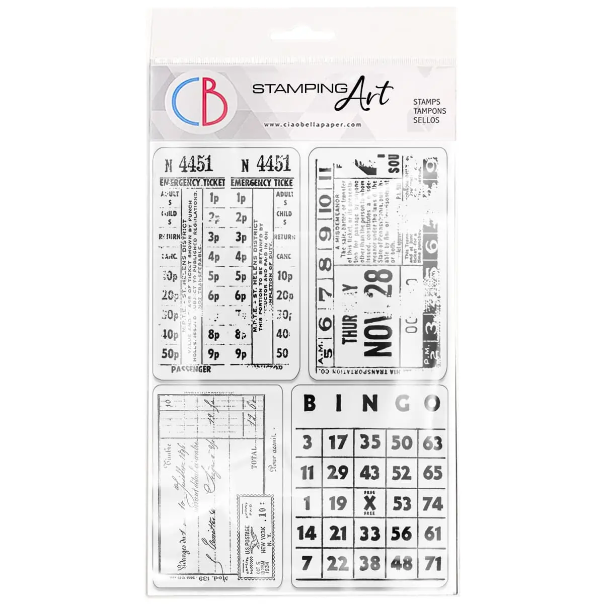 Ciao Bella Clear Stamp Set 4"X6" Home For The Holidays 1