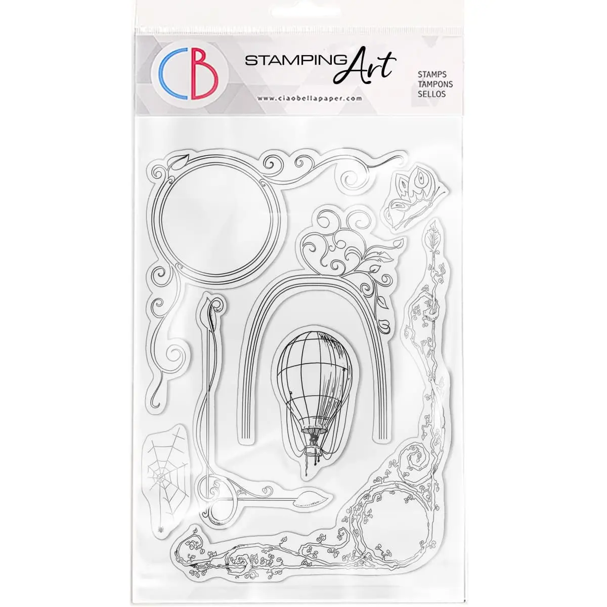 Ciao Bella Clear Stamp Set 6"X8" Aesop's Fables Frames 1