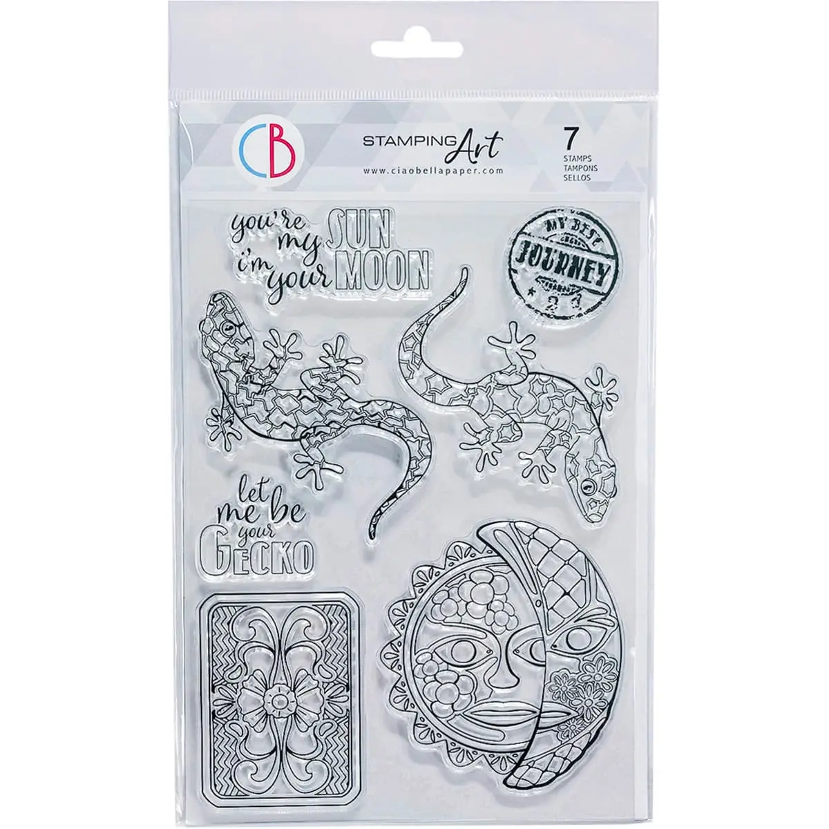 Ciao Bella Clear Stamp Set 6"X8" Journey To Mexico 1