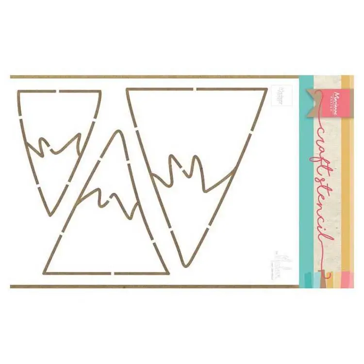 Marianne Design Craft Stencil Mountains By Marleen 1