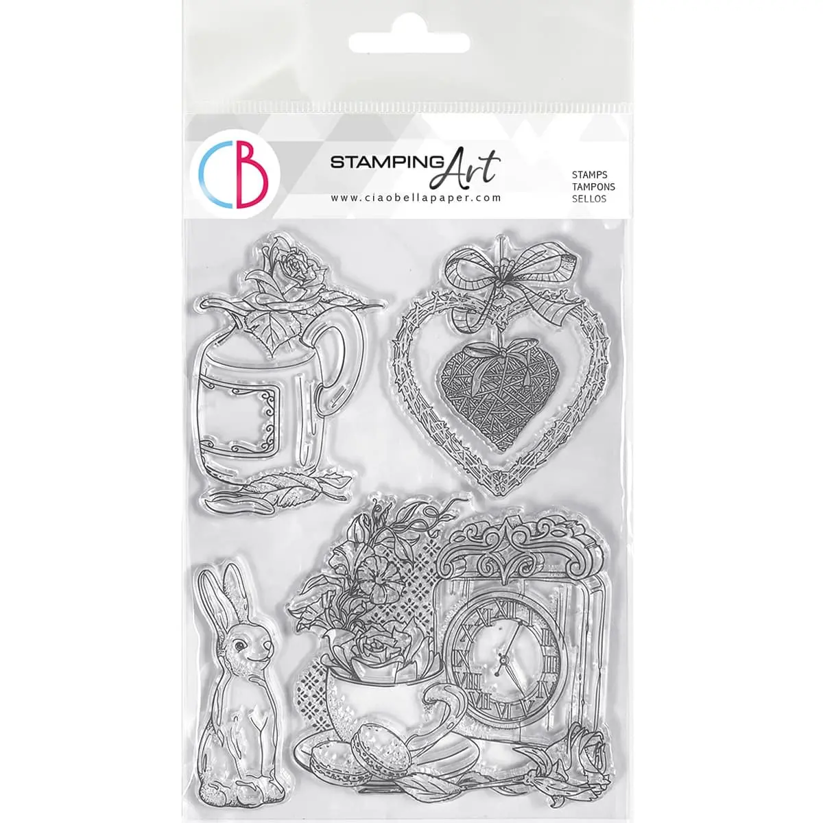 Ciao Bella Clear Stamp Set 6X8 Spring Time 1