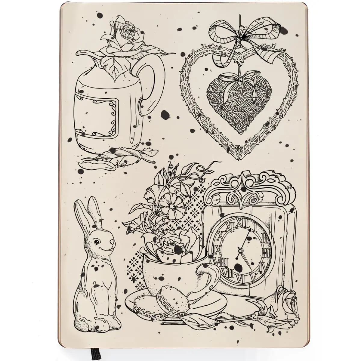 Ciao Bella Clear Stamp Set 6X8 Spring Time 2