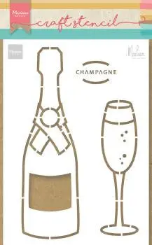 Craft Stencil Champagne By Marleen 1