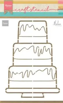 Party Cake By Marleen Craft Stencil 1