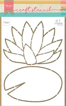 Craft Stencil Waterlily By Marleen 1