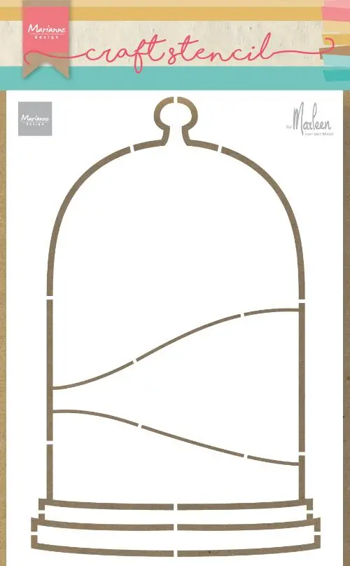 Craft Stencil Bell Jar By Marleen 1
