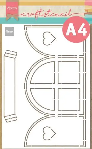 Window A4 Craft Stencil 1