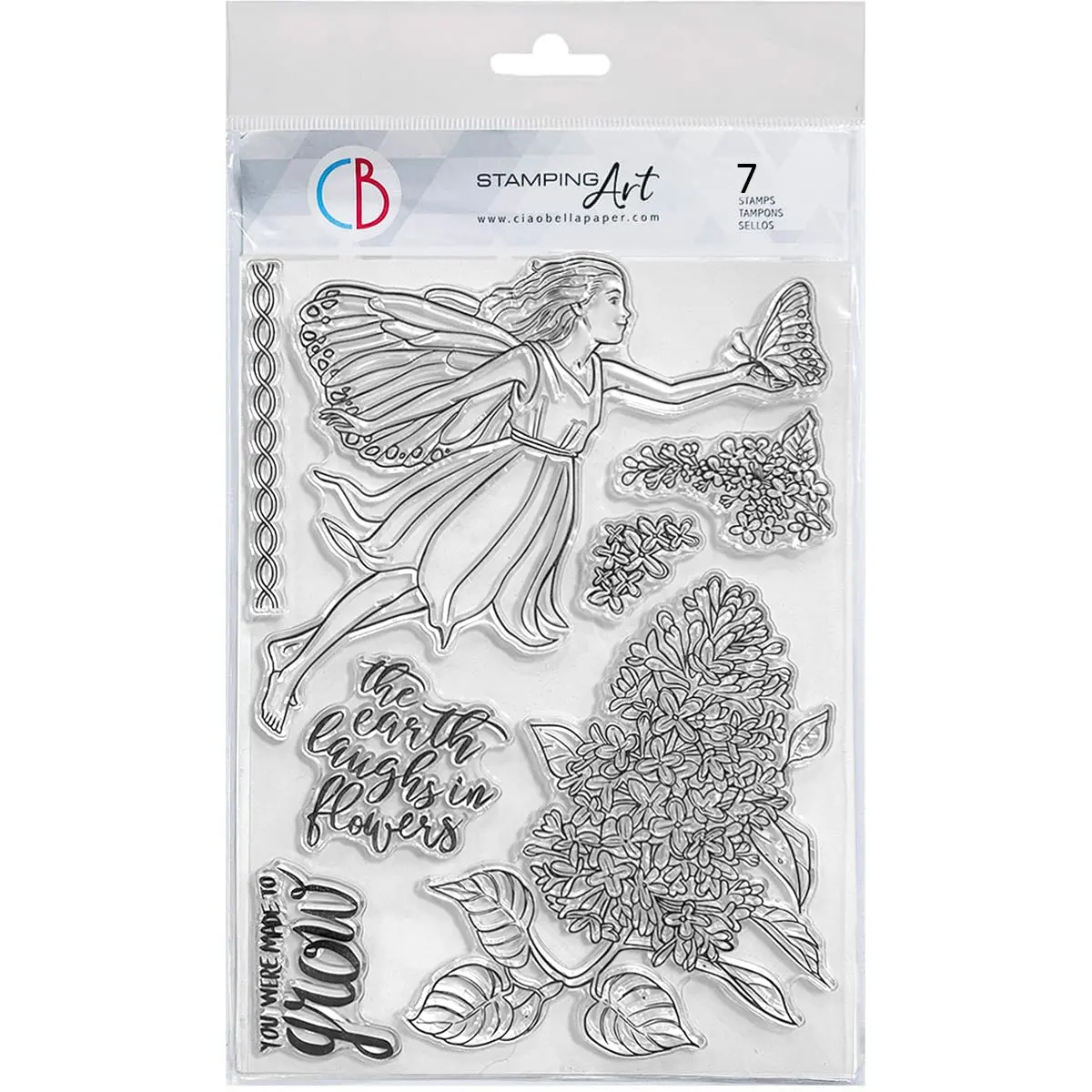 Ciao Bella Clear Stamp Set 6"X8" Light Fairy 1