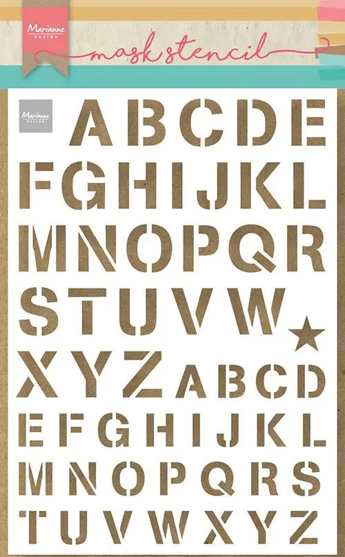 Craft Stencil Army Alphabet 1