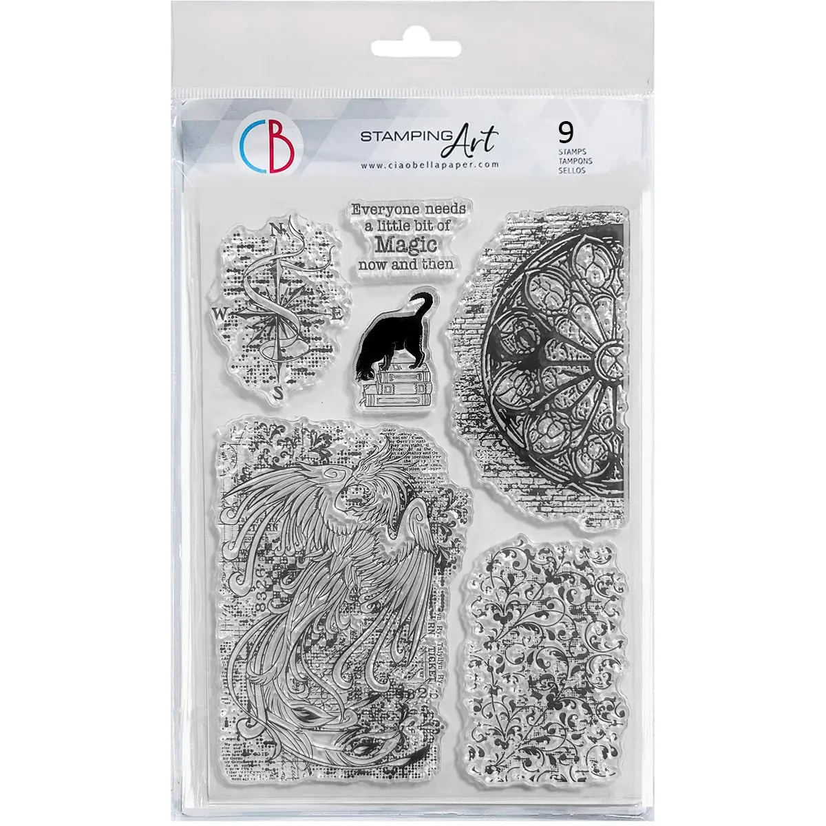 Clear Stamp Set 6"X8" Enchantments 1