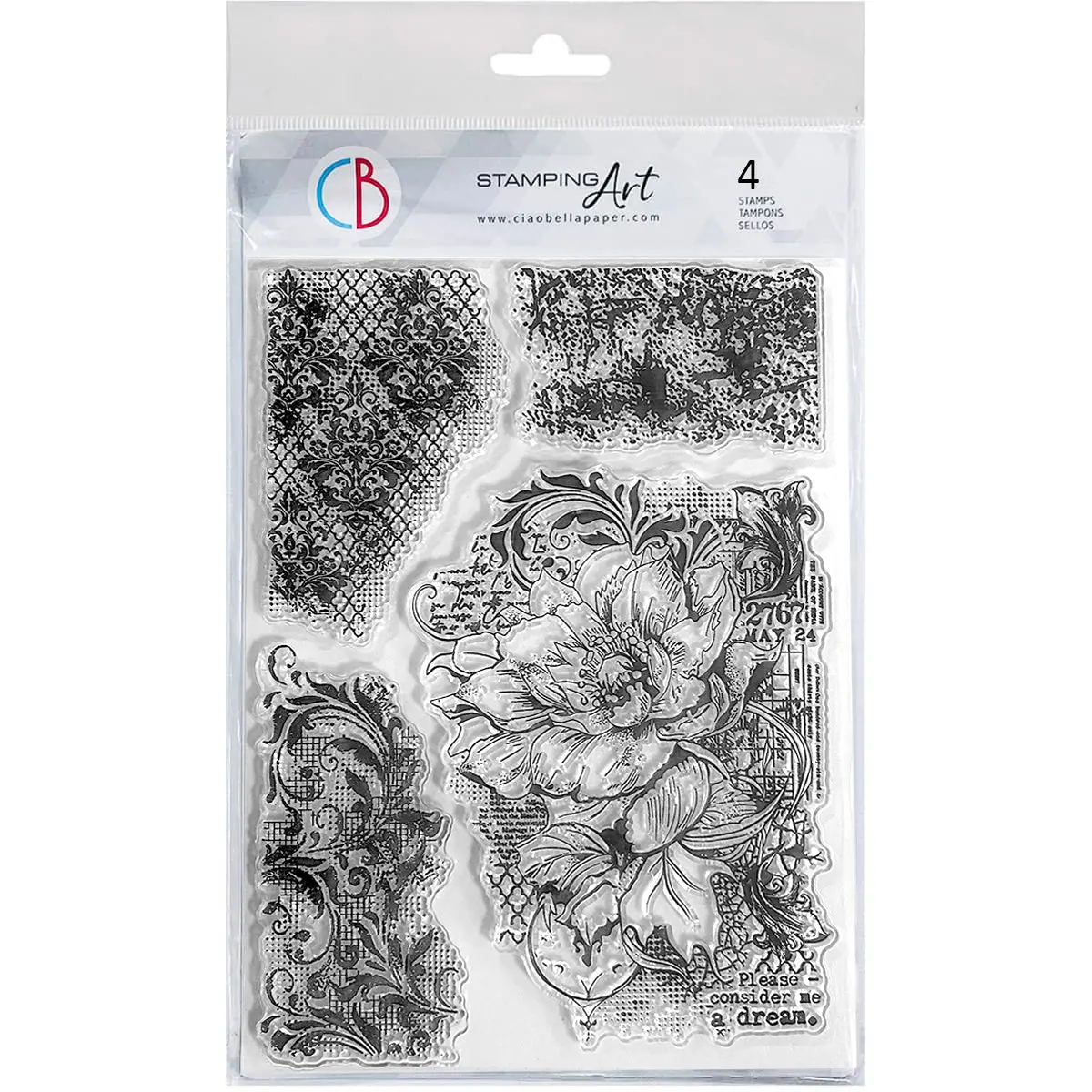 Clear Stamp Set 6"X8" Moonlit 1