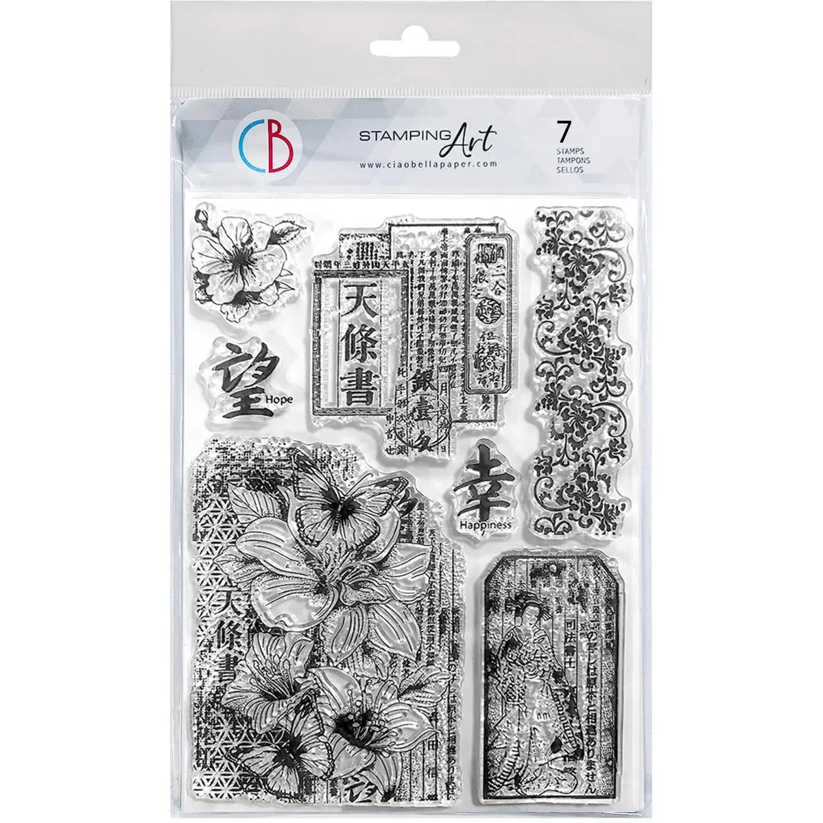 Clear Stamp Set 6"X8" Land Of The Rising Sun 1