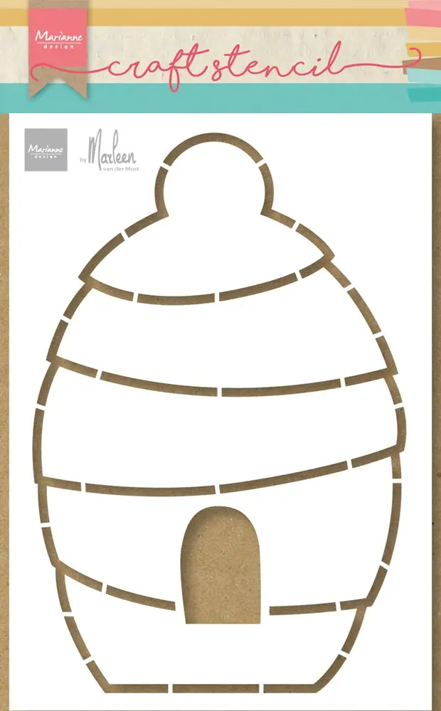Marianne Design Craft Stencil - Beehive By Marleen 1
