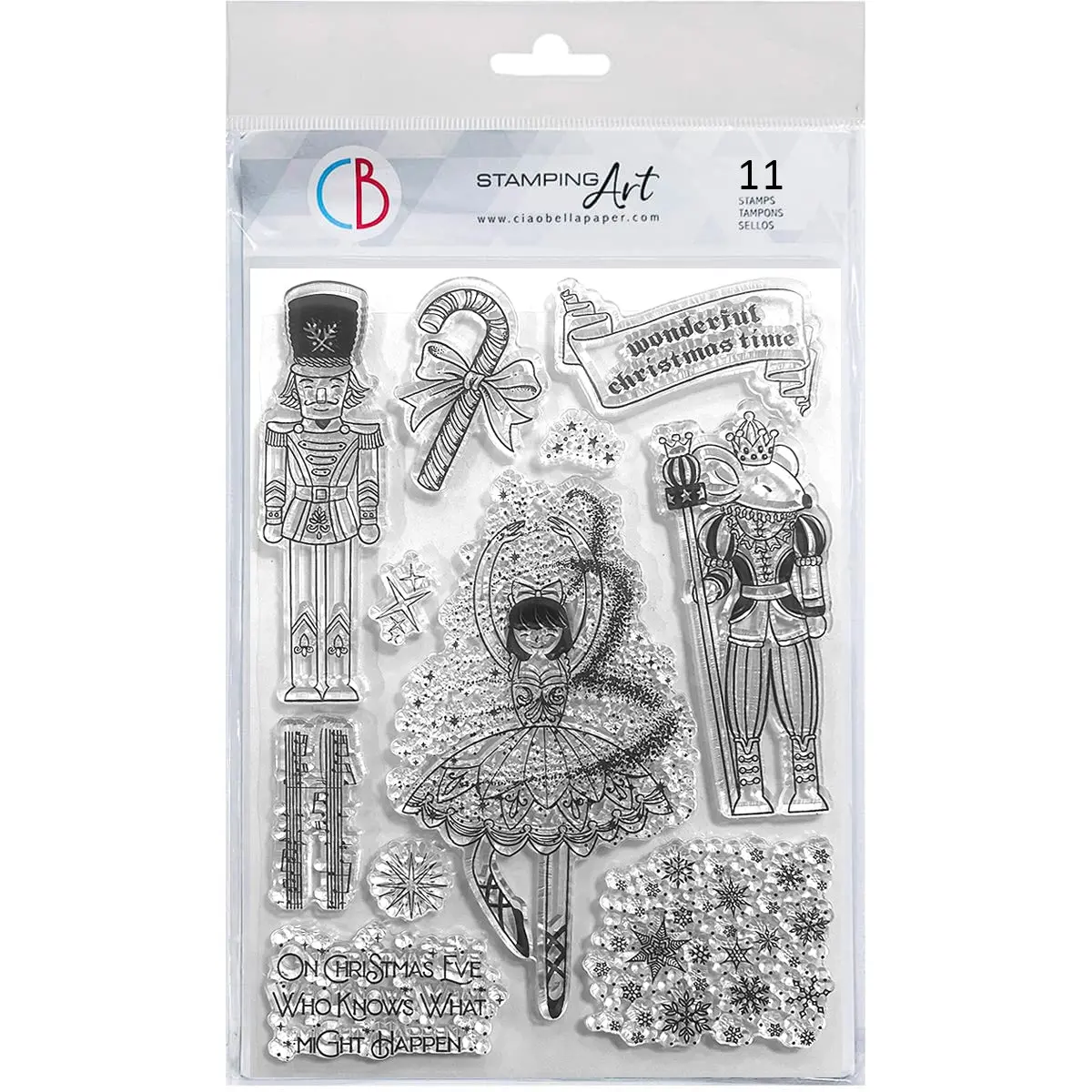 Clear Stamp Set 6"X8" Nutcracker Tale 1