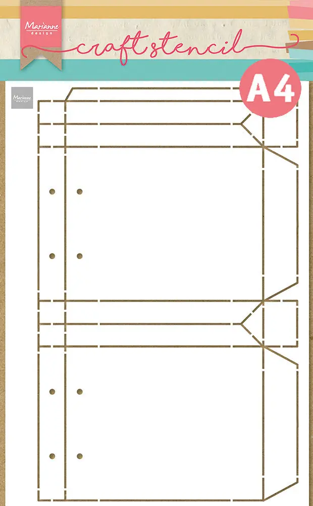 Marianne Design Craft Stencil - A4 - Shopping Bag 1