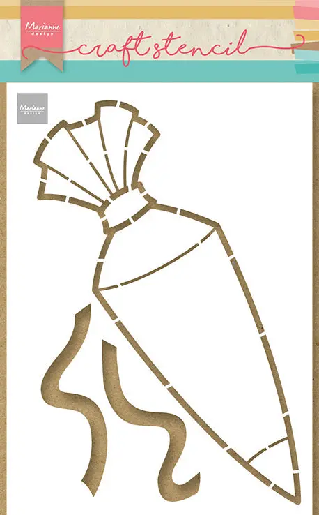 Marianne Design Craft Stencil - Candy Bag By Marleen 1