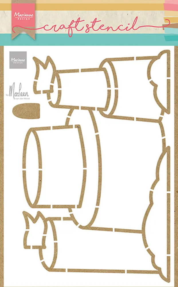 Marianne Design Craft Stencil - Sandcastle By Marleen 1