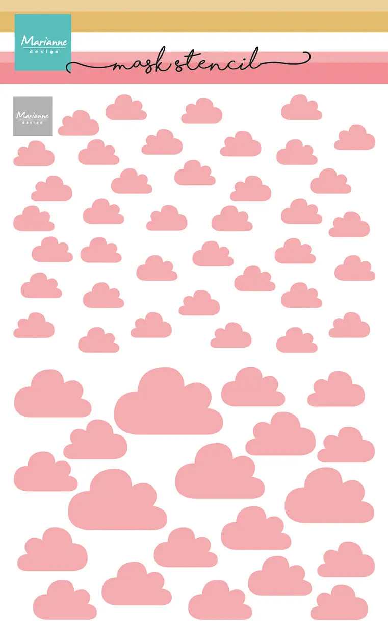Marianne Design Mask Stencil - Clouds 1