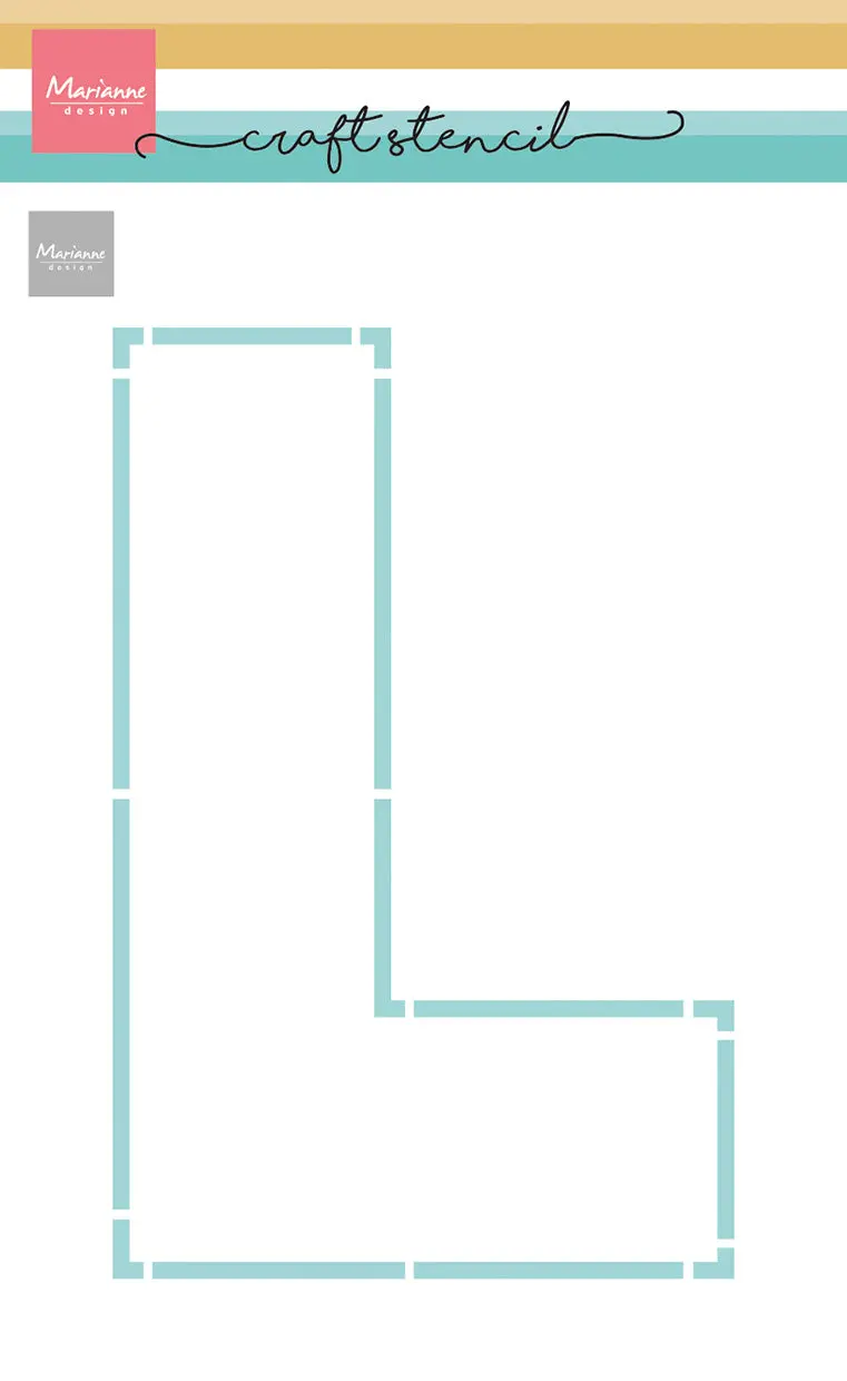 Marianne Design Craft Stencil - L-Letter 1