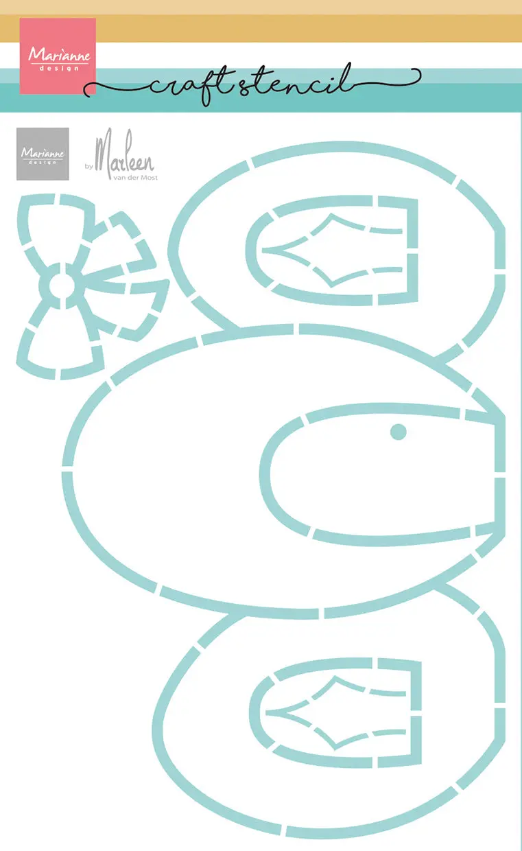 Marianne Design Craft Stencil - Egg Cottage By Marleen 1